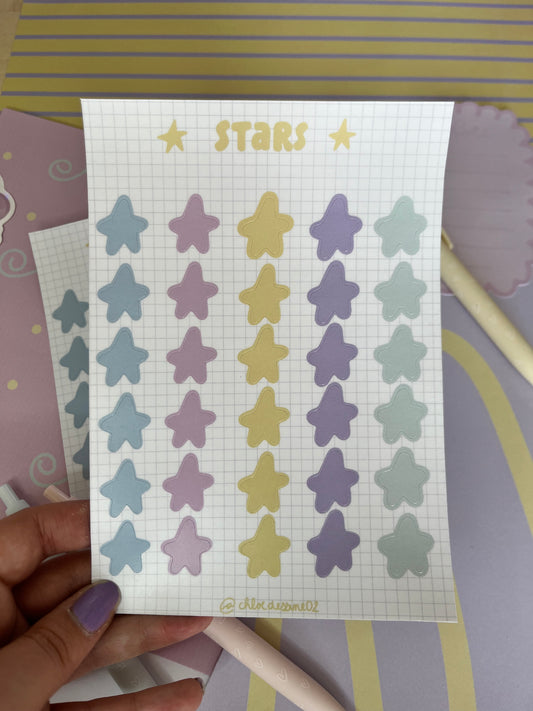 Planche de stickers "Stars"