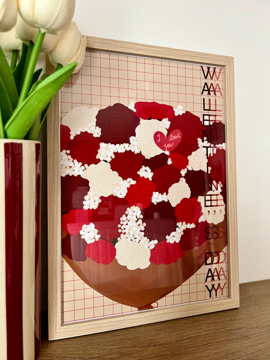 Affiche - Le bouquet de roses