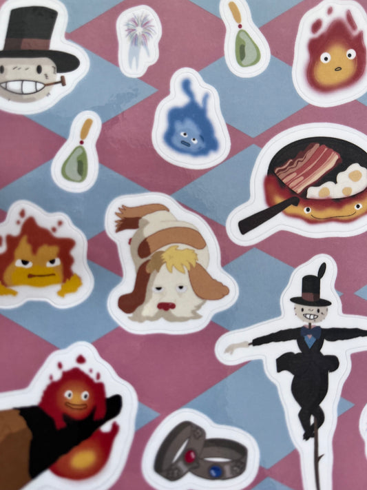 Planche de stickers - Le château & Co