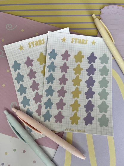 Planche de stickers "Stars"