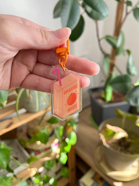 Porte clé "Orange juice"