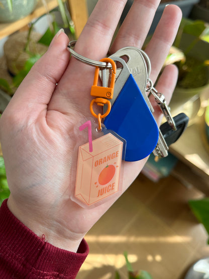 Porte clé "Orange juice"