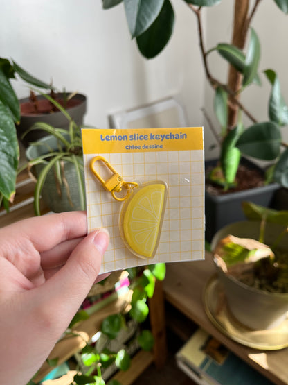 Porte clé "Lemon slice"