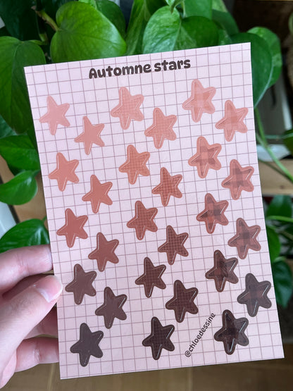 Planche de stickers "Autumn stars"