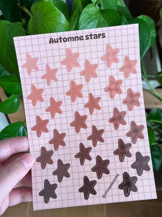 Planche de stickers "Autumn stars"