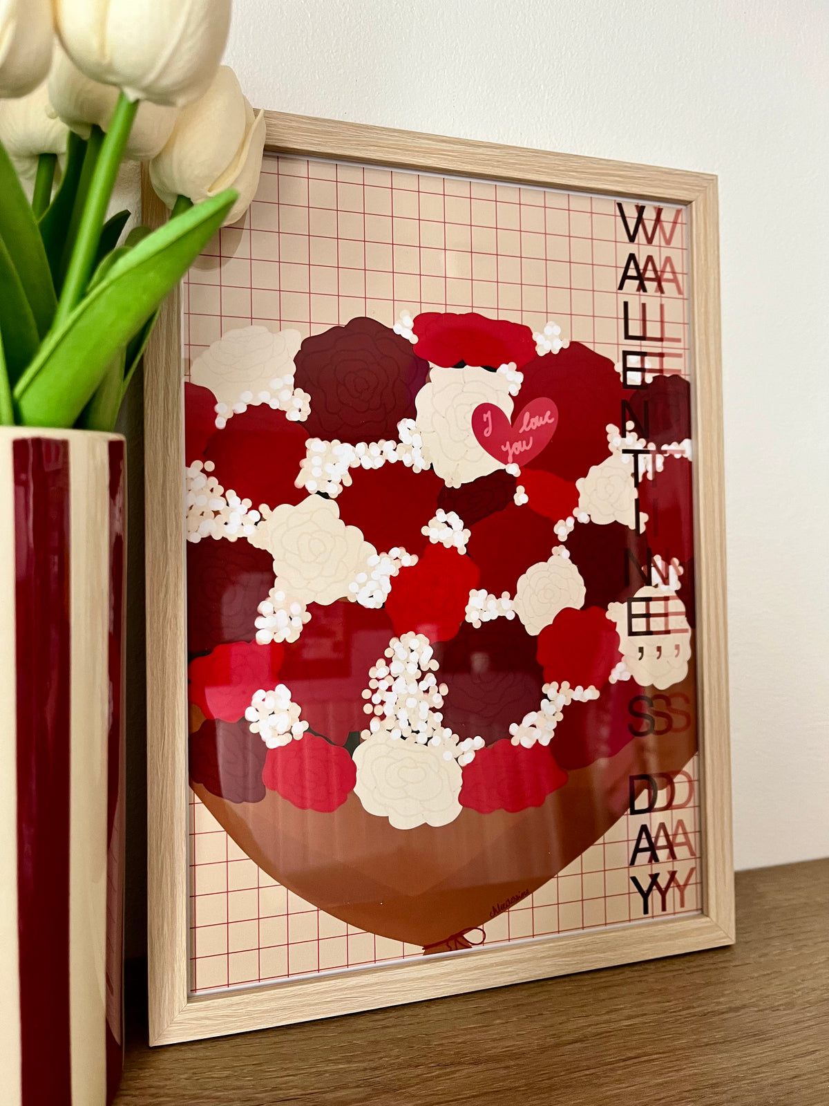Affiche - Le bouquet de roses