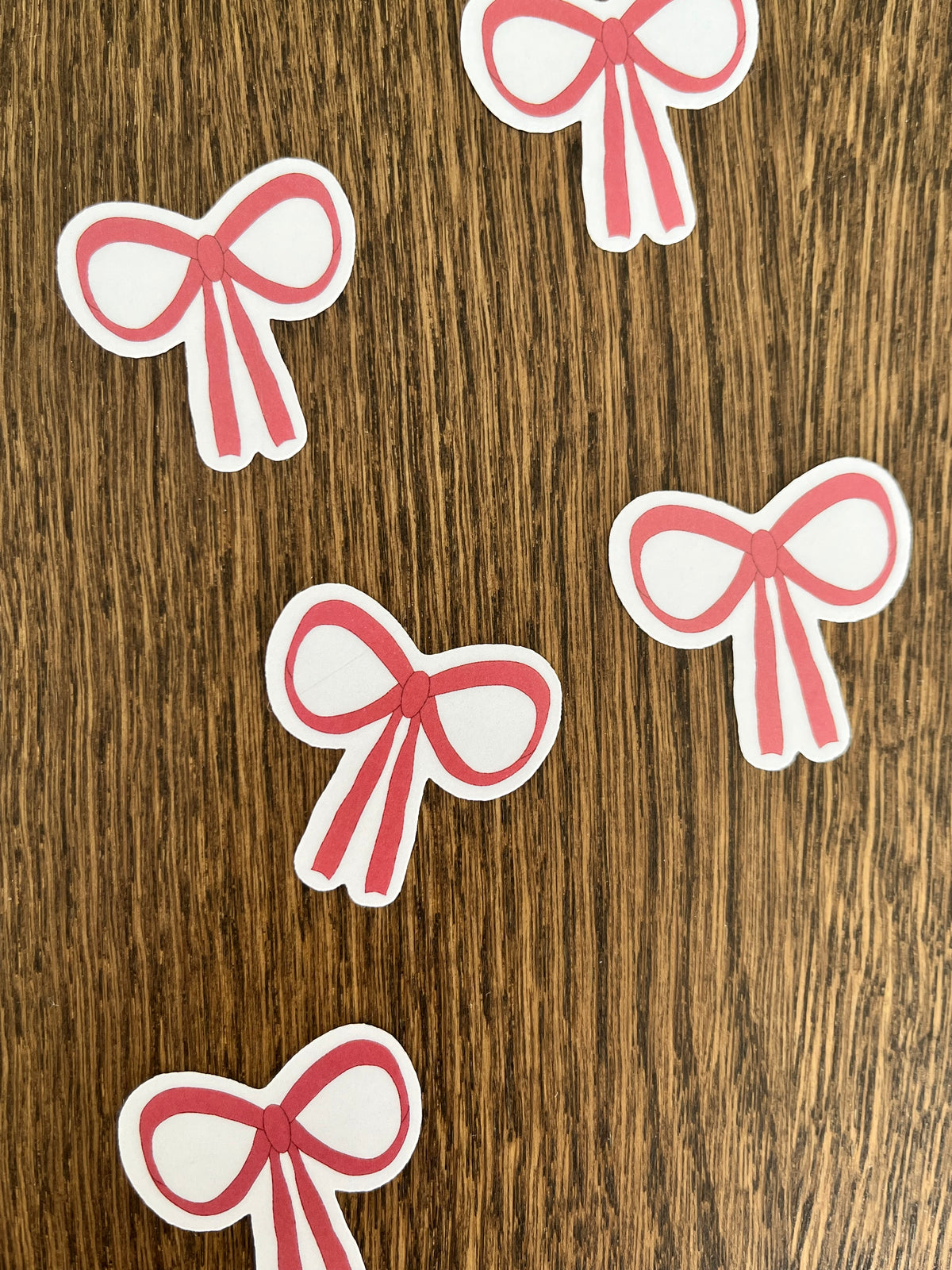 Sticker noeud rose