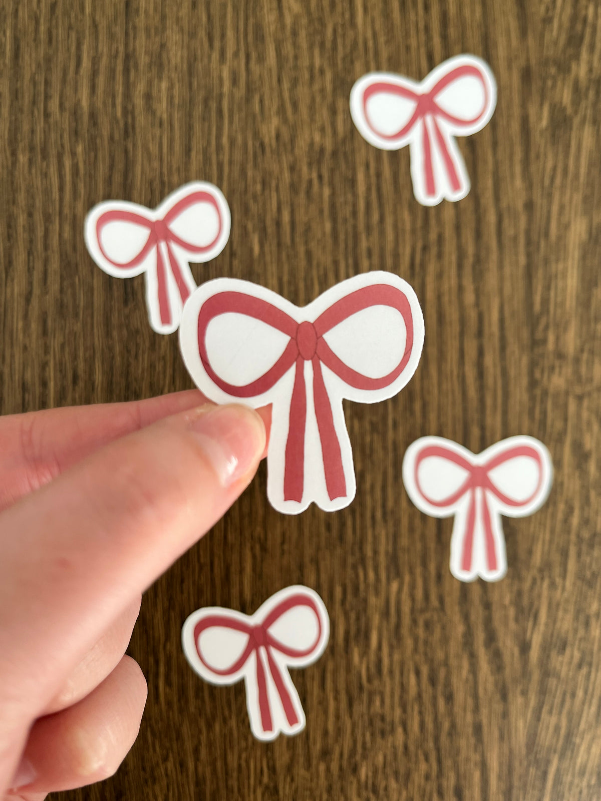 Sticker noeud rose