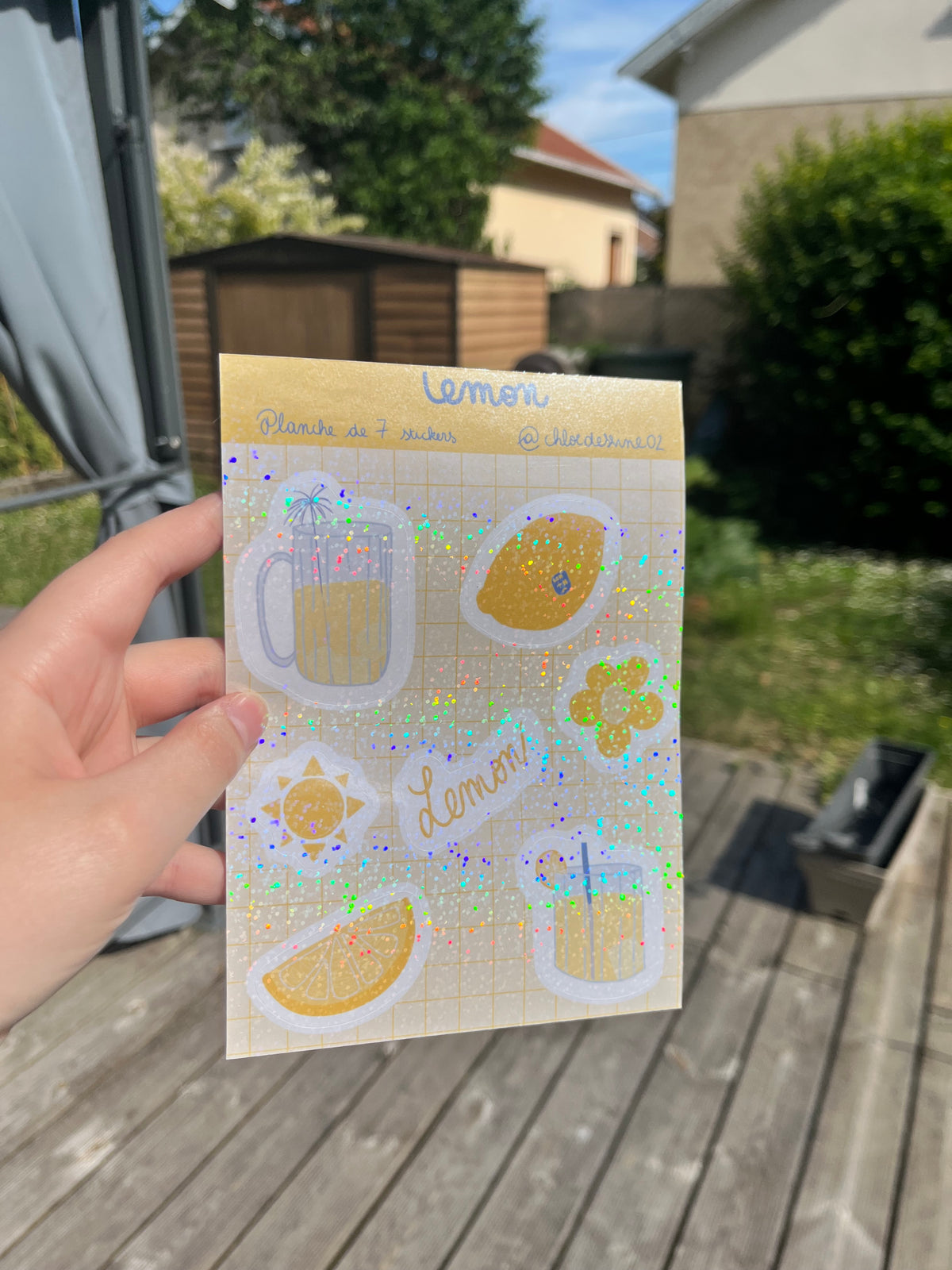Planche de stickers - Lemon