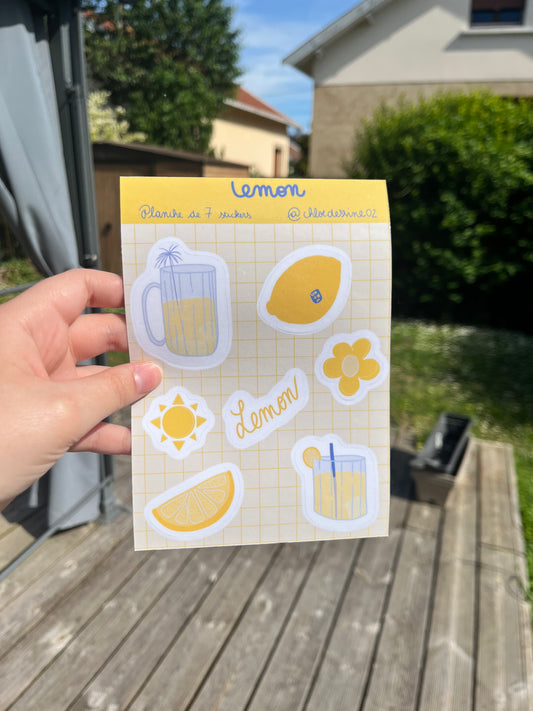 Planche de stickers - Lemon