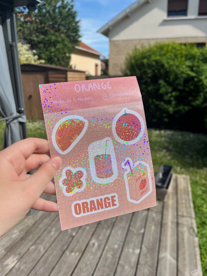 Planche de stickers - Orange